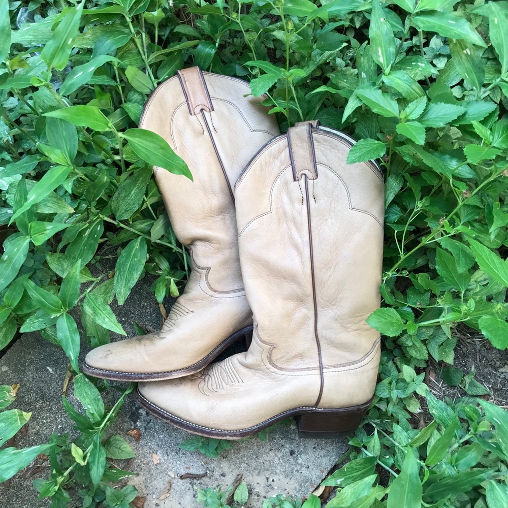 Justin Soft Elk Leather Cowboy Boots